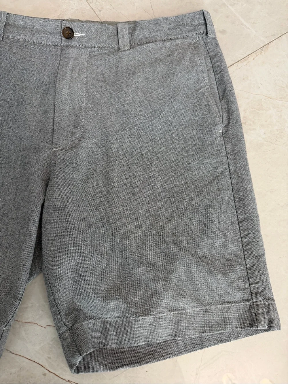 J. Crew Men's Gray Tailored Flat-Front Shorts